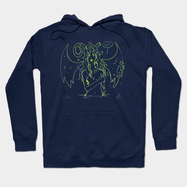 The woman is the devil! Hoodie by snowpiart